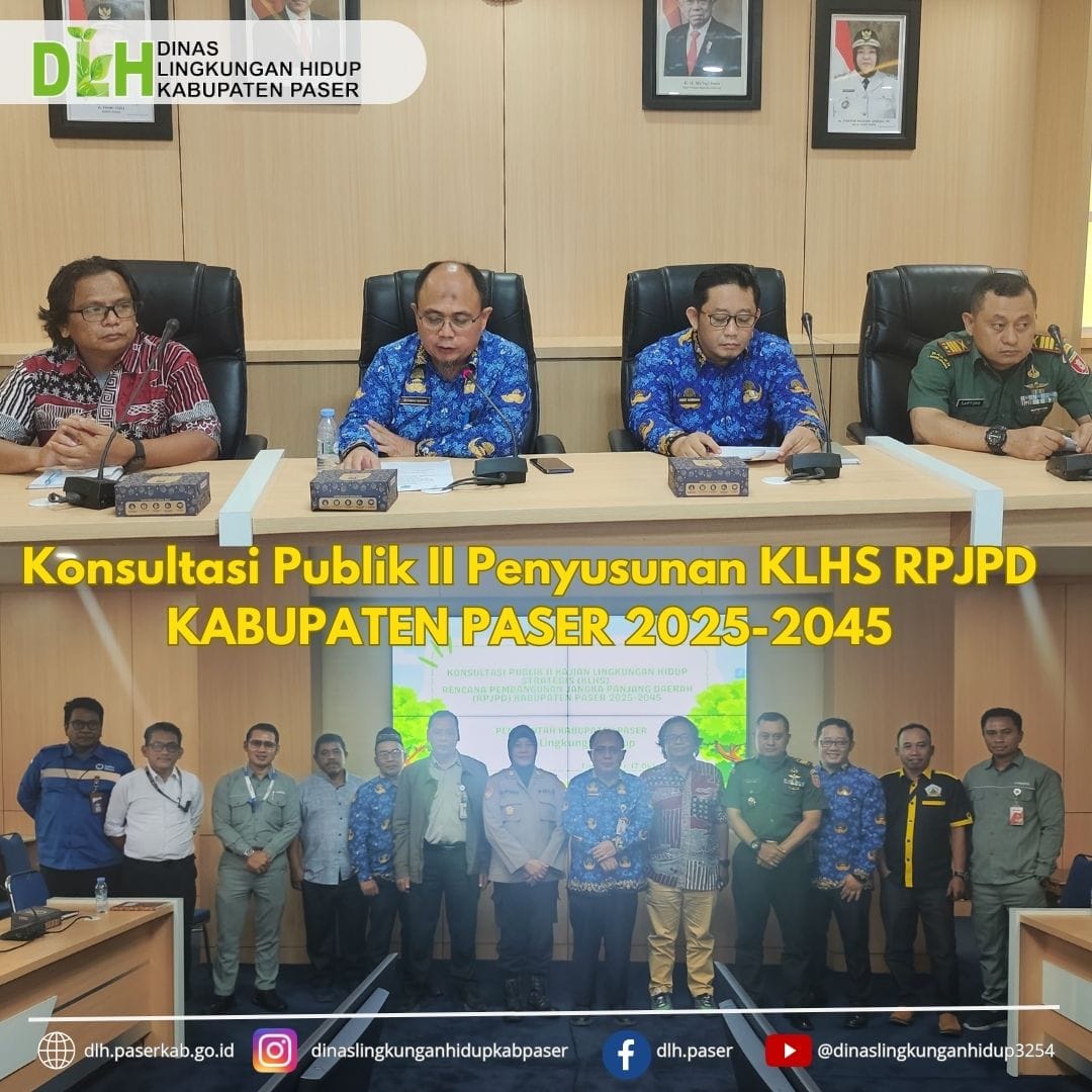 Konsultasi Publik II Penyusunan KLHS RPJPD Kabupaten Paser  Tahun 2025-2045